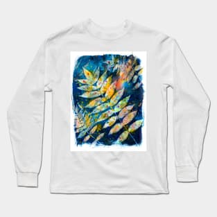 Botanical cyanotype 2 Long Sleeve T-Shirt